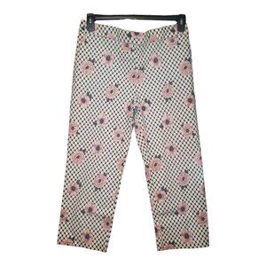Jules & Leopold Pink Flowers Capris - Size XL
